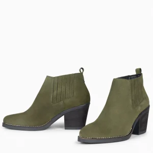 Botines De Mujer<miMaO Alabama - Botines Cowboy De Mujer Kaki