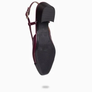 Zapatos De Fiesta<miMaO Audrey – Bailarinas Destalonadas Bicolor Con Tacón Burdeos