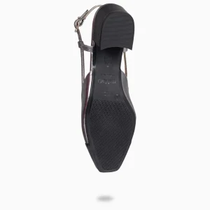 Zapatos De Fiesta<miMaO Audrey – Bailarinas Destalonadas Bicolor Con Tacón Plata