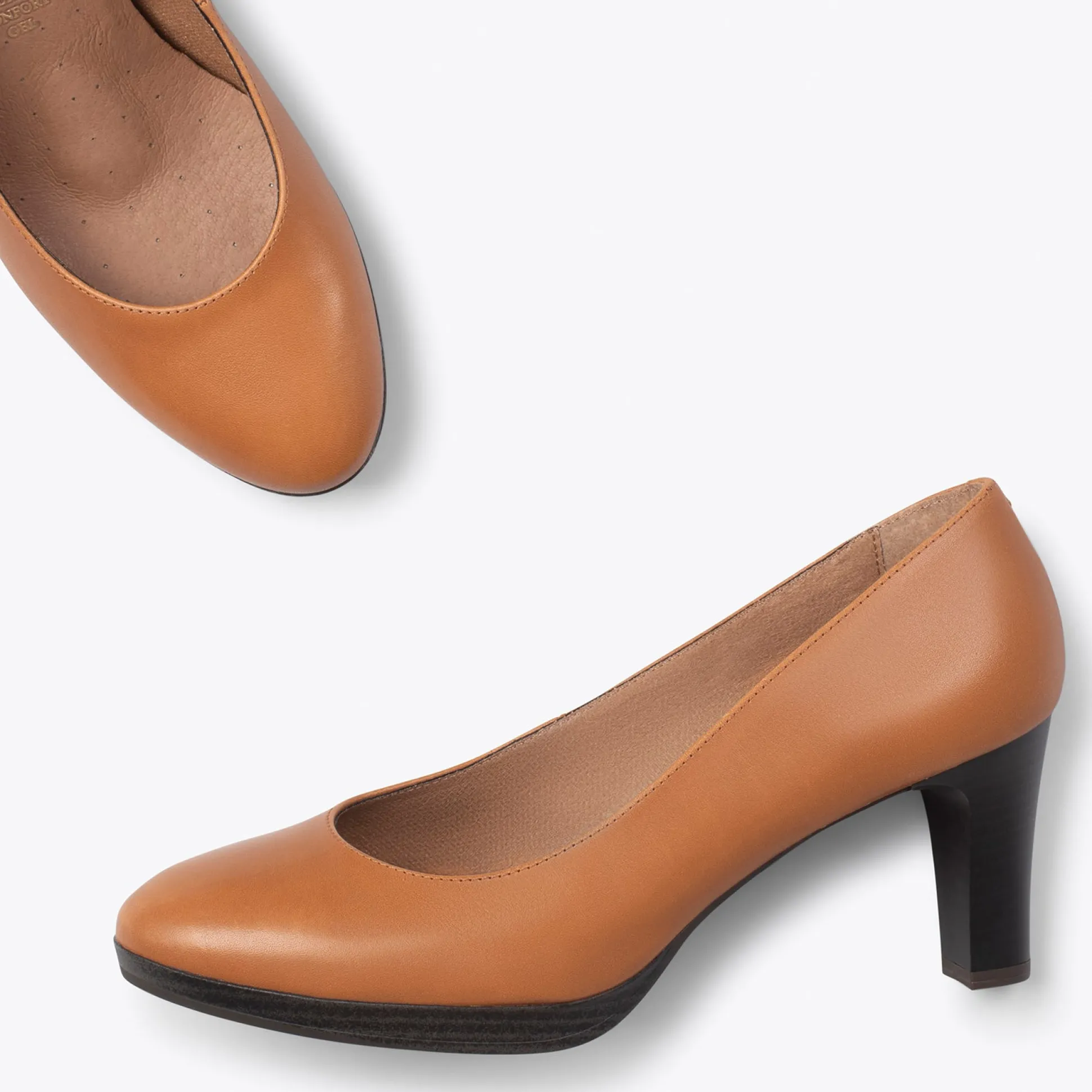 azafata__zapatos_con_tacn_2.webp Special Prices<miMaO Azafata - Zapatos Con Tacón Y Plataforma Camel