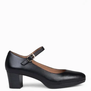 Urban Zapatos De Tacón<miMaO Azafata Pulsera – Zapatos De Mujer Con Plataforma Y Tacón Bajo Negro