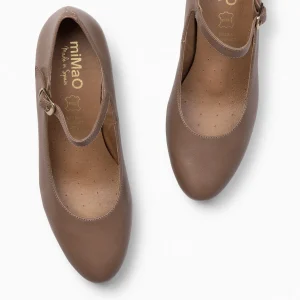 Urban Zapatos De Tacón<miMaO Azafata Pulsera – Zapatos De Mujer Con Plataforma Y Tacón Bajo Taupe