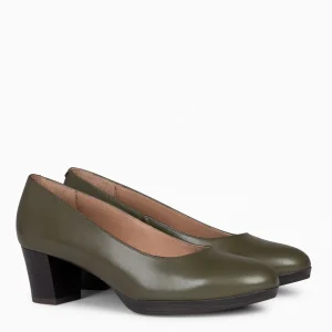 Urban Zapatos De Tacón<miMaO Azafata S - Zapatos De Tacón Bajo Con Plataforma Verde