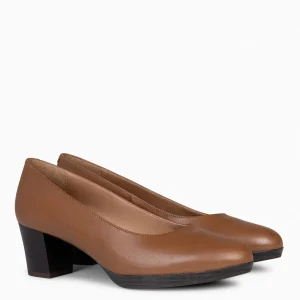 Urban Zapatos De Tacón<miMaO Azafata S - Zapatos De Tacón Bajo Con Plataforma Marron