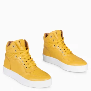 Deportivas<miMaO Basket - Zapatillas Altas De Mujer Mostaza