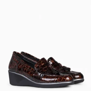 Cunas Confort<miMaO Borlas Coco - Mocasin Borlas Mujer Marron