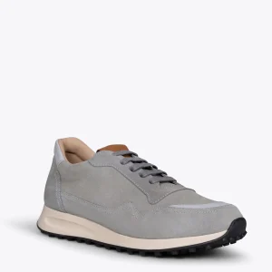 Zapato<miMaO Boston Zapatillas De Piel Para Hombre Gris