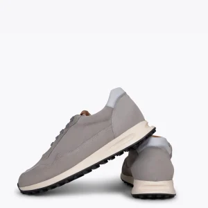 Zapato<miMaO Boston Zapatillas De Piel Para Hombre Gris