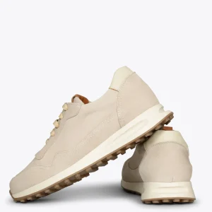 Zapato<miMaO Boston Zapatillas De Piel Para Hombre Beige