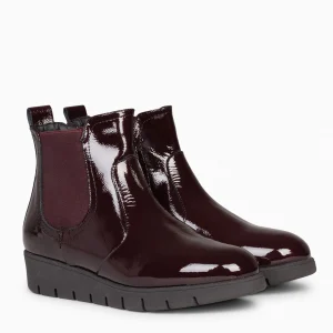 Botines De Mujer<miMaO Botin Confort - Botin Con Cuna Mujer Burdeos