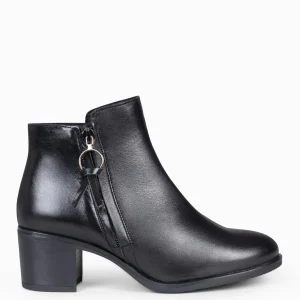 Botines De Mujer<miMaO Brest - Botines Con Cremallera Lateral Negro