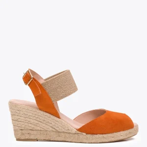 Esparto Y Alpargatas<miMaO Cala – Cuna De Esparto Peeptoe Naranja