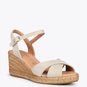 Esparto Y Alpargatas<miMaO Calpe – Cunas De Esparto Artesanal Con Tiras Y Hebilla Beige