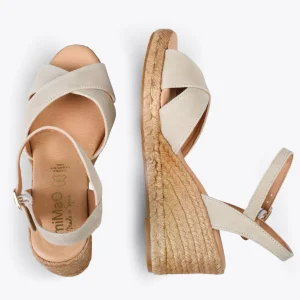 Esparto Y Alpargatas<miMaO Calpe – Cunas De Esparto Artesanal Con Tiras Y Hebilla Beige