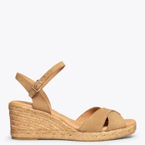 Esparto Y Alpargatas<miMaO Calpe Cuna De Esparto Artesanal Con Tiras Cruzadas Beige
