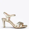 Sandalias De Tacón<miMaO Cannes – Sandalias De Fiesta Con Tacón Fino Platino