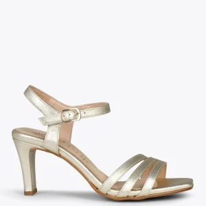 Sandalias De Tacón<miMaO Cannes – Sandalias De Fiesta Con Tacón Fino Platino