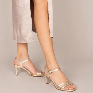 Sandalias De Tacón<miMaO Cannes Sandalias De Fiesta Tacón Recto Doradas