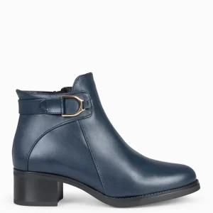 Botines De Mujer<miMaO Cardiff - Botines Piel Para Mujer Azul