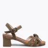 Sandalias De Tacón<miMaO Casual- Sandalia Bio Taupe De Tacón