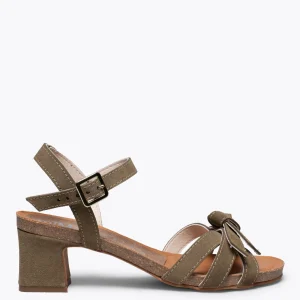 Sandalias De Tacón<miMaO Casual- Sandalia Bio Taupe De Tacón