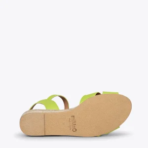 Esparto Y Alpargatas<miMaO Cies Sandalias De Esparto De Tiras Cruzadas Pistacho