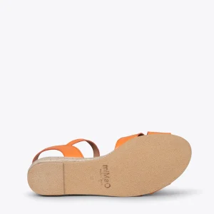 Esparto Y Alpargatas<miMaO Cies Sandalias De Esparto De Tiras Cruzadas Naranja