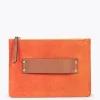 Bolsos De Mujer<miMaO Classic Bolso Bandolera De Piel Con Doble Cremallera Naranja