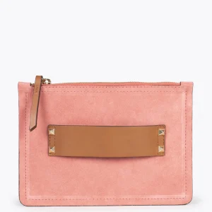 Bolsos De Mujer<miMaO Classic Bolso Bandolera De Piel Con Doble Cremallera Salmon