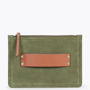 Bolsos De Mujer<miMaO Classic Bolso Bandolera De Piel Con Doble Cremallera Verde