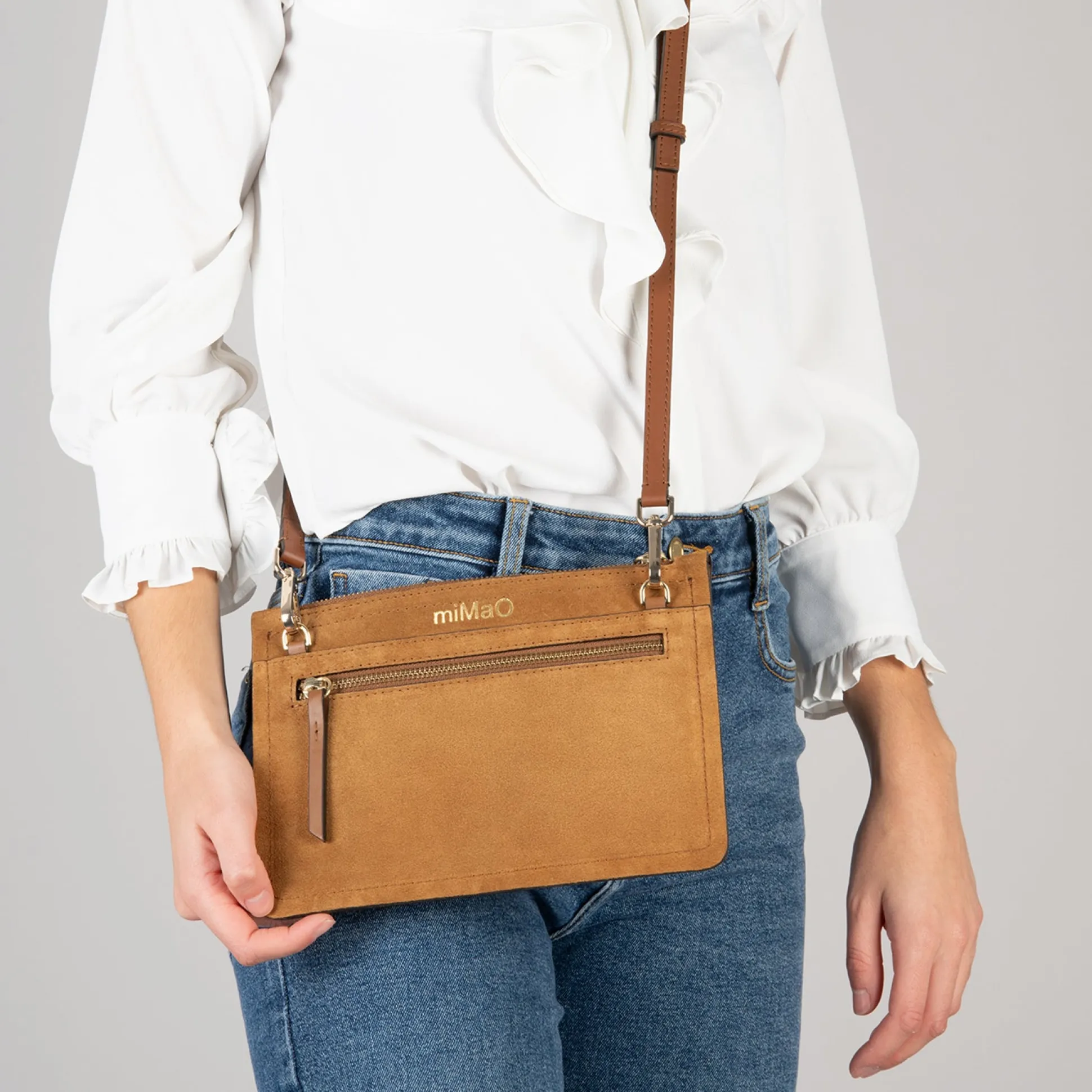 classic_bolso_bandolera_d_3-8.webp Bolsos De Mujer<miMaO Classic Bolso Bandolera De Piel Con Doble Cremallera Setter