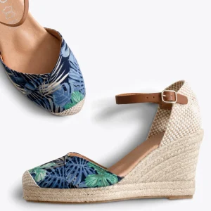 Esparto Y Alpargatas<miMaO Conil Sandalias De Esparto Con Estampado Tropical