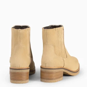 Botines De Mujer<miMaO Country - Botines Camperos Para Mujer Beige