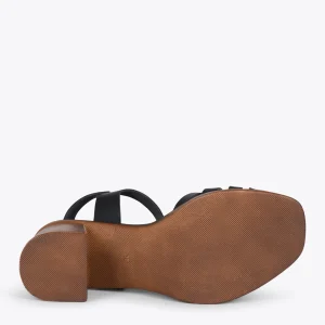Sandalias De Tacón<miMaO Creta – Sandalia Cangrejera En "T" Negro