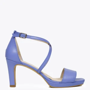 Sandalias De Tacón<miMaO Cruzada Sandalias Plataforma Tiras Azul Lavanda