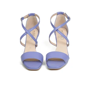 Sandalias De Tacón<miMaO Cruzada Sandalias Plataforma Tiras Azul Lavanda