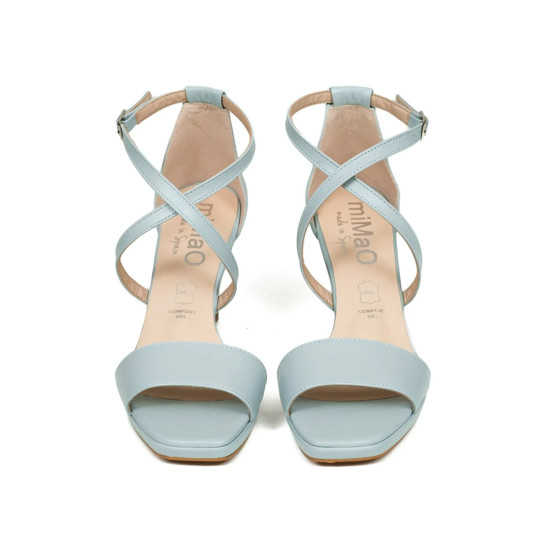 cruzada_sandalias_platafo_5.webp Sandalias De Tacón<miMaO Cruzada Sandalias Plataforma Tiras Azul Bebe