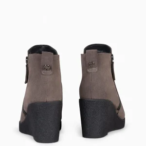 Botines De Mujer<miMaO Dakota - Botin Con Cuna Alta Taupe