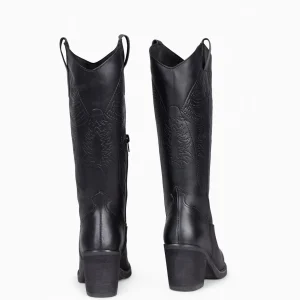 Botas<miMaO Dallas - Botas Cowboy Altas Negro