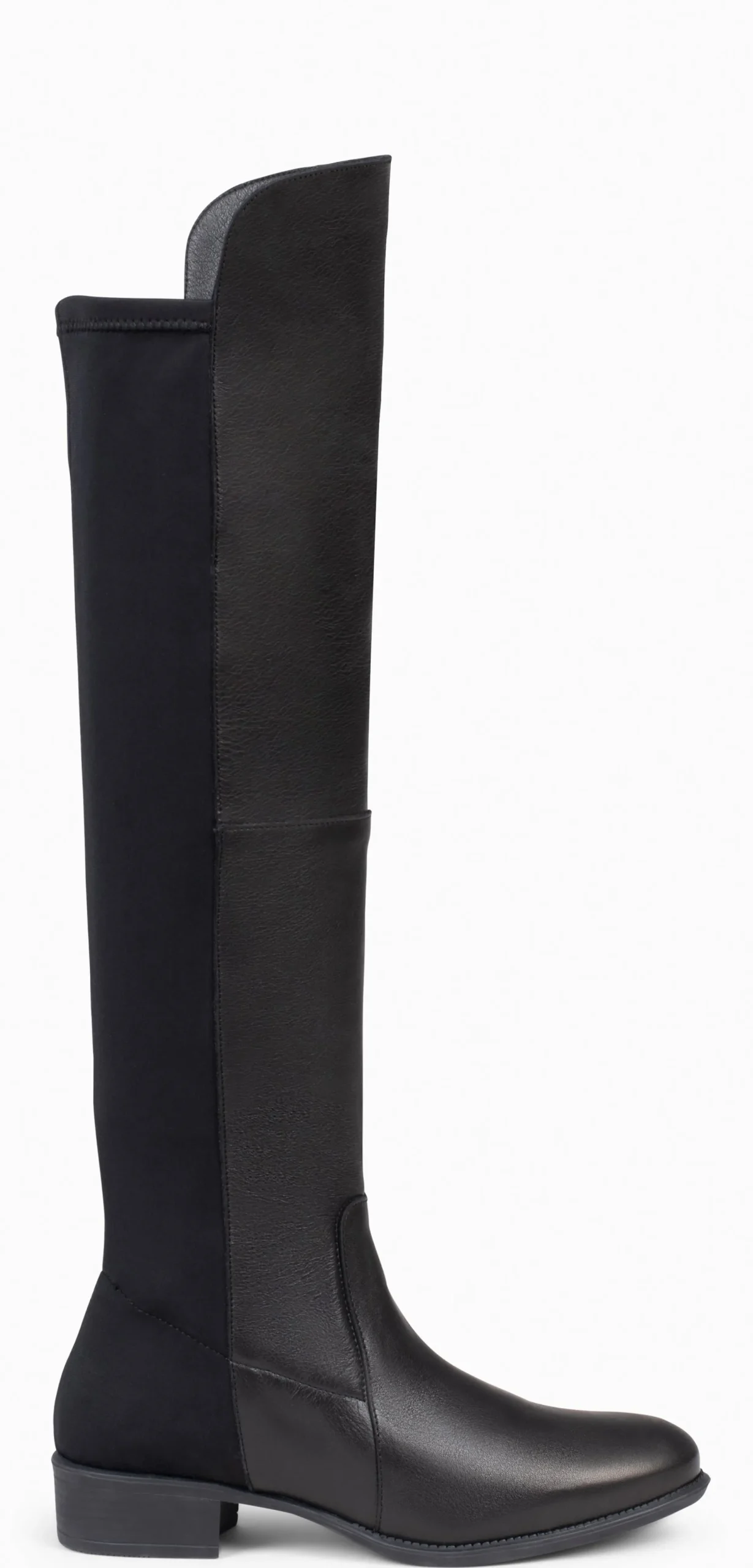 elastica__bota_de_cana_al_0.webp Botas<miMaO Elastica – Bota De Cana Alta De Tacón Bajo De Napa Negro