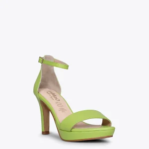 Sandalias De Tacón<miMaO Fiesta - Sandalias De Tacón Alto Y Plataforma Verde Pistacho