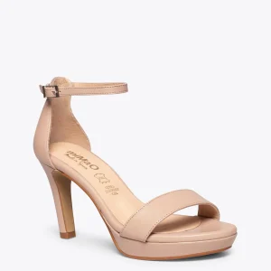 Sandalias De Tacón<miMaO Fiesta - Sandalias De Tacón Alto Y Plataforma Nude