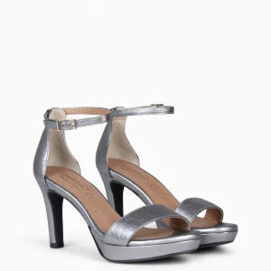 Zapatos De Fiesta<miMaO Fiesta – Sandalias De Tacón Alto Y Plataforma Plata
