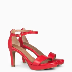 Zapatos De Fiesta<miMaO Fiesta – Sandalias De Tacón Alto Y Plataforma Rojo