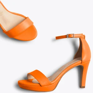 Sandalias De Tacón<miMaO Fiesta - Sandalias De Tacón Alto Y Plataforma Naranja