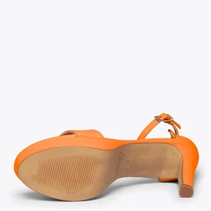 Sandalias De Tacón<miMaO Fiesta - Sandalias De Tacón Alto Y Plataforma Naranja