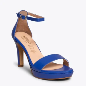 Sandalias De Tacón<miMaO Fiesta Sandalia Con Plataforma Elegante Azul Electrico