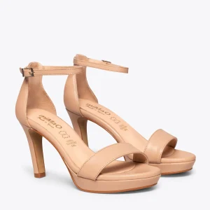 Sandalias De Tacón<miMaO Fiesta Sandalia Con Plataforma Elegante Nude