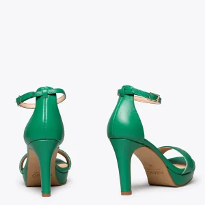 Sandalias De Tacón<miMaO Fiesta Sandalia Con Plataforma Elegante Verde