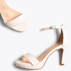 Sandalias De Tacón<miMaO Fiesta Sandalia Con Plataforma Elegante Blanco Roto